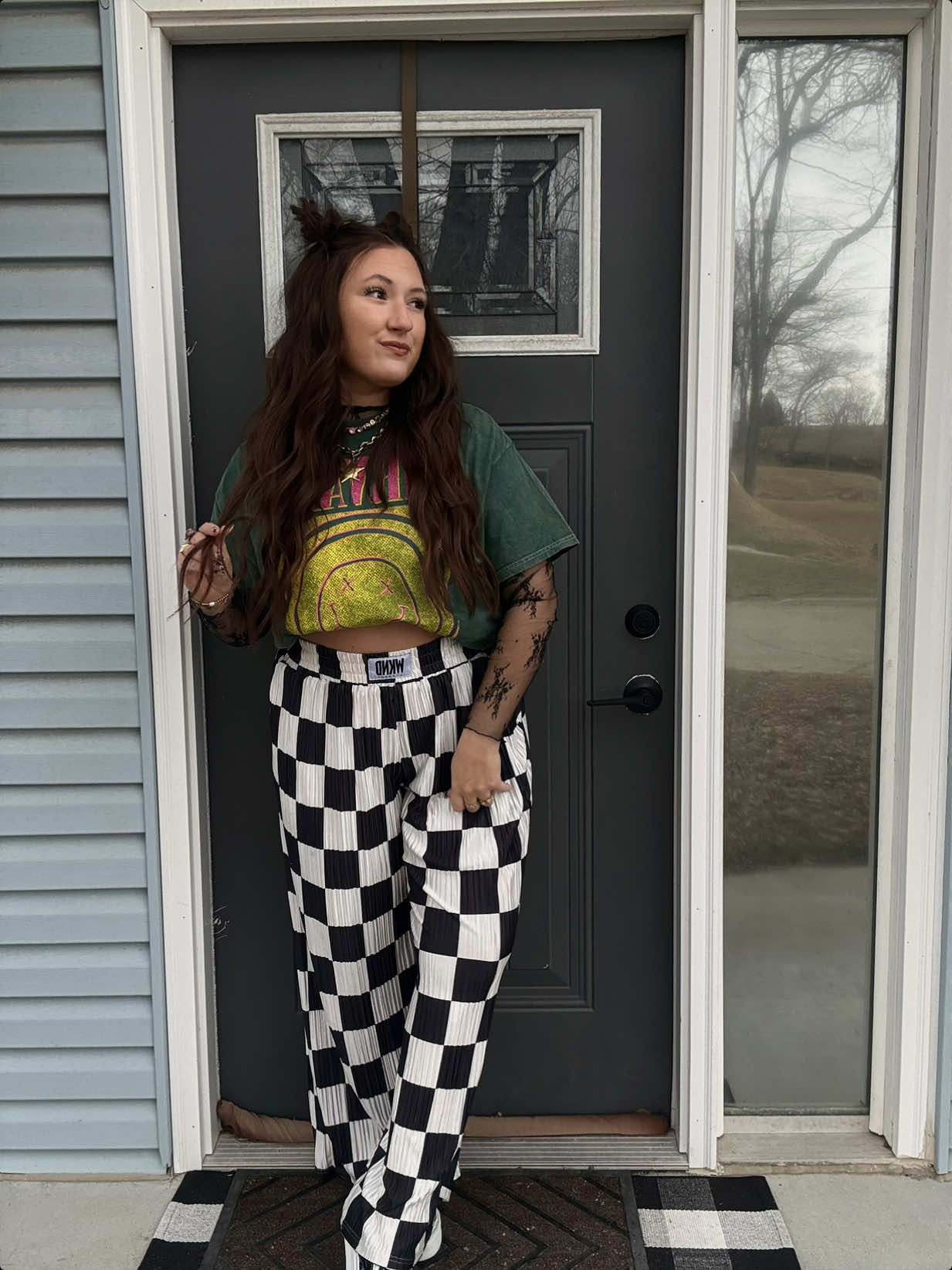 TikTok post by @karaad for WKNDchasers. Caption reads: Can’t stop, won’t stop wearing these👏🏻🖤 @WKND....