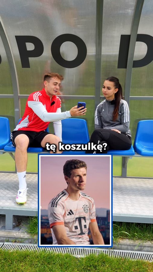 Instagram post by @hubert.halas_ for R-GOL. Caption reads: Ocena koszulek na sezon 2025/2026 z Dorotą Hałatek....
