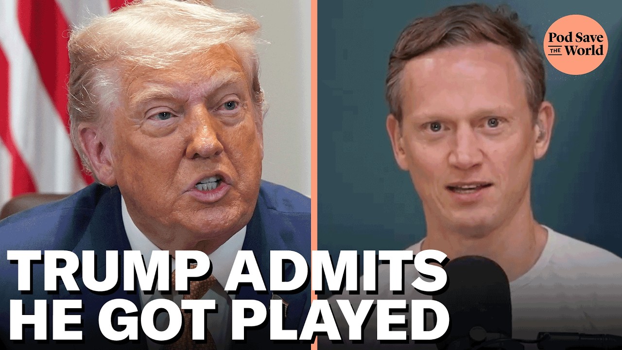 YouTube post by @podsavetheworld for American Giant. Caption reads: Trump’s Shocking Ukraine Reversal.