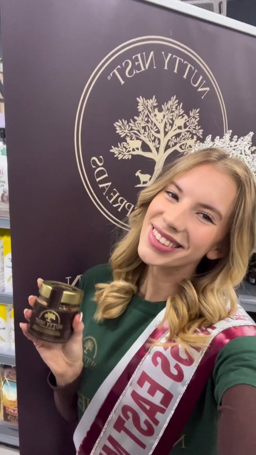 Instagram post by @grace.richo for Miss England Limited. Caption reads: [...] a healthy and yummy spread!....