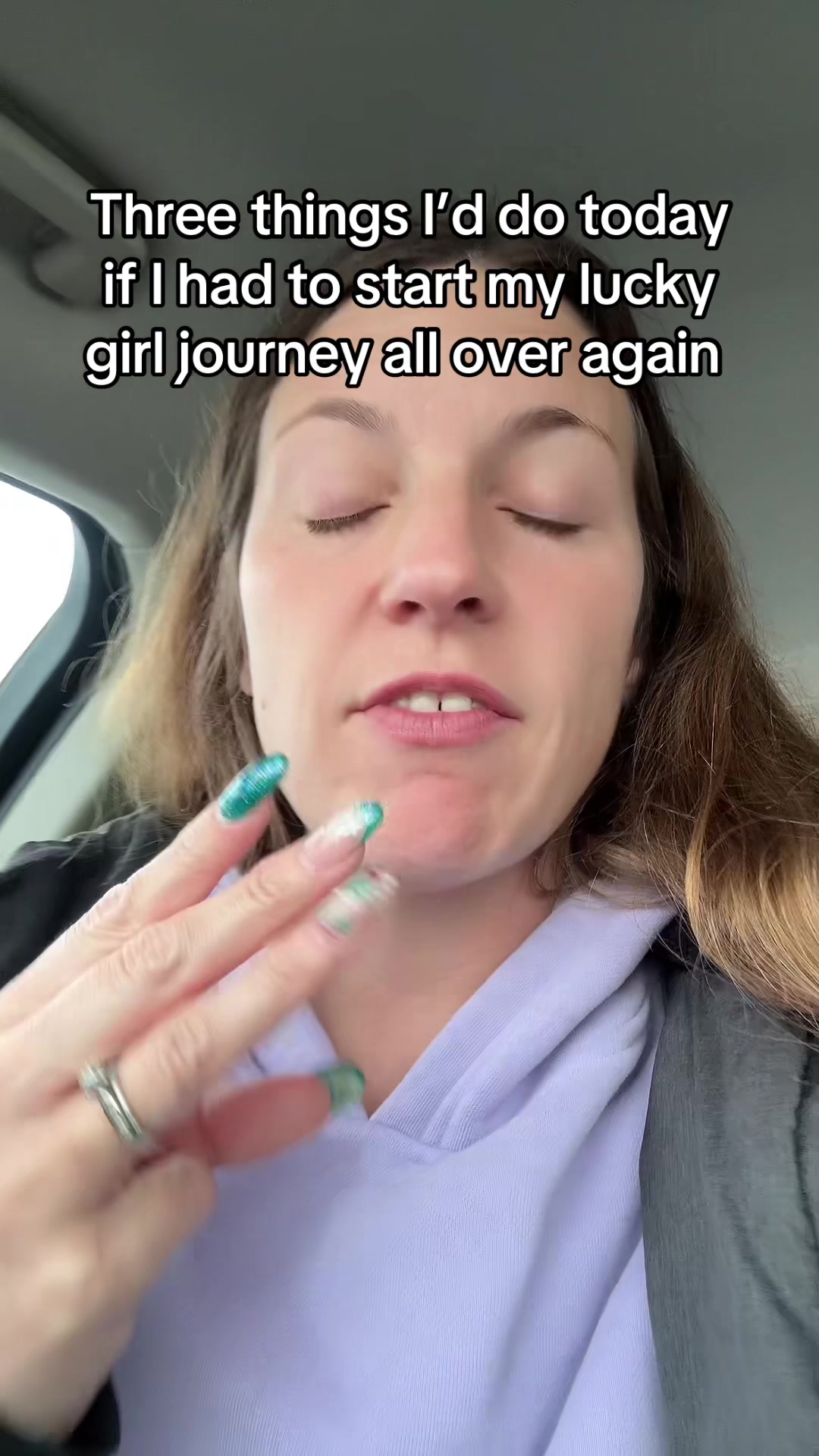 TikTok post by @_thelaurenjane for Zenfulnote. Caption reads: [...] #luckygirl #manifestation @Zenfulnote.