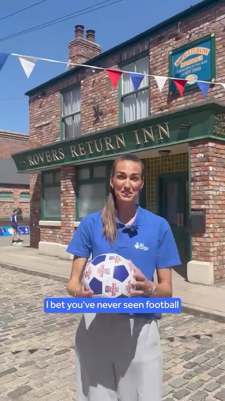 Instagram post by @shesaballer for National Lottery Good Causes. Caption reads: [...] cobbles, powered by @tnluk &....