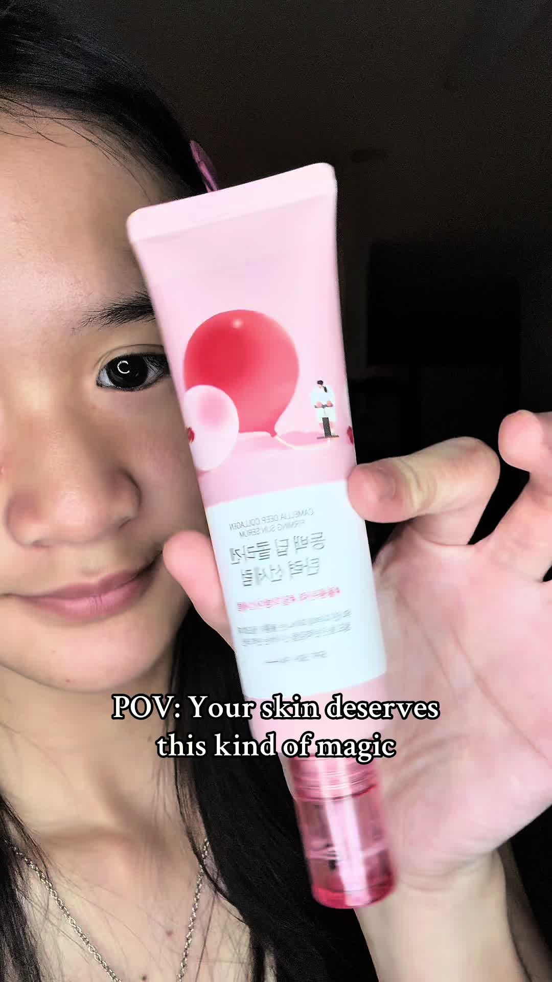 TikTok post by @_her810 for Round Lab. Caption reads: “Daughter tested, mum approved ✔️ My recommended....