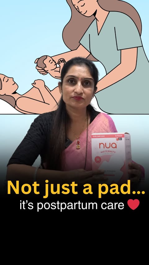 Instagram post by @dr_ashagavade_umanghospitall for Nua. Caption reads: [...] phase is not a luxury… it’s a necessity.....