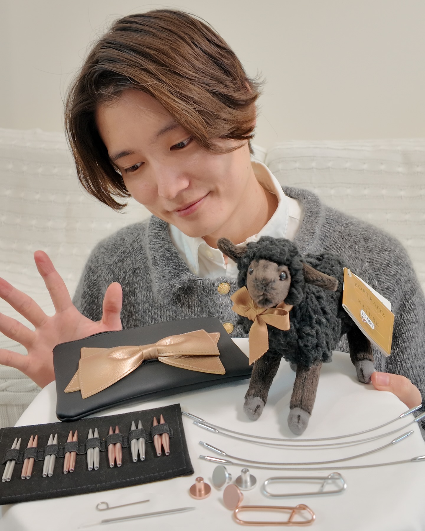 Instagram post by @nagis_knits for KnitPro. Caption reads: 🧶🎁

I received a special gift from @knitproasia....