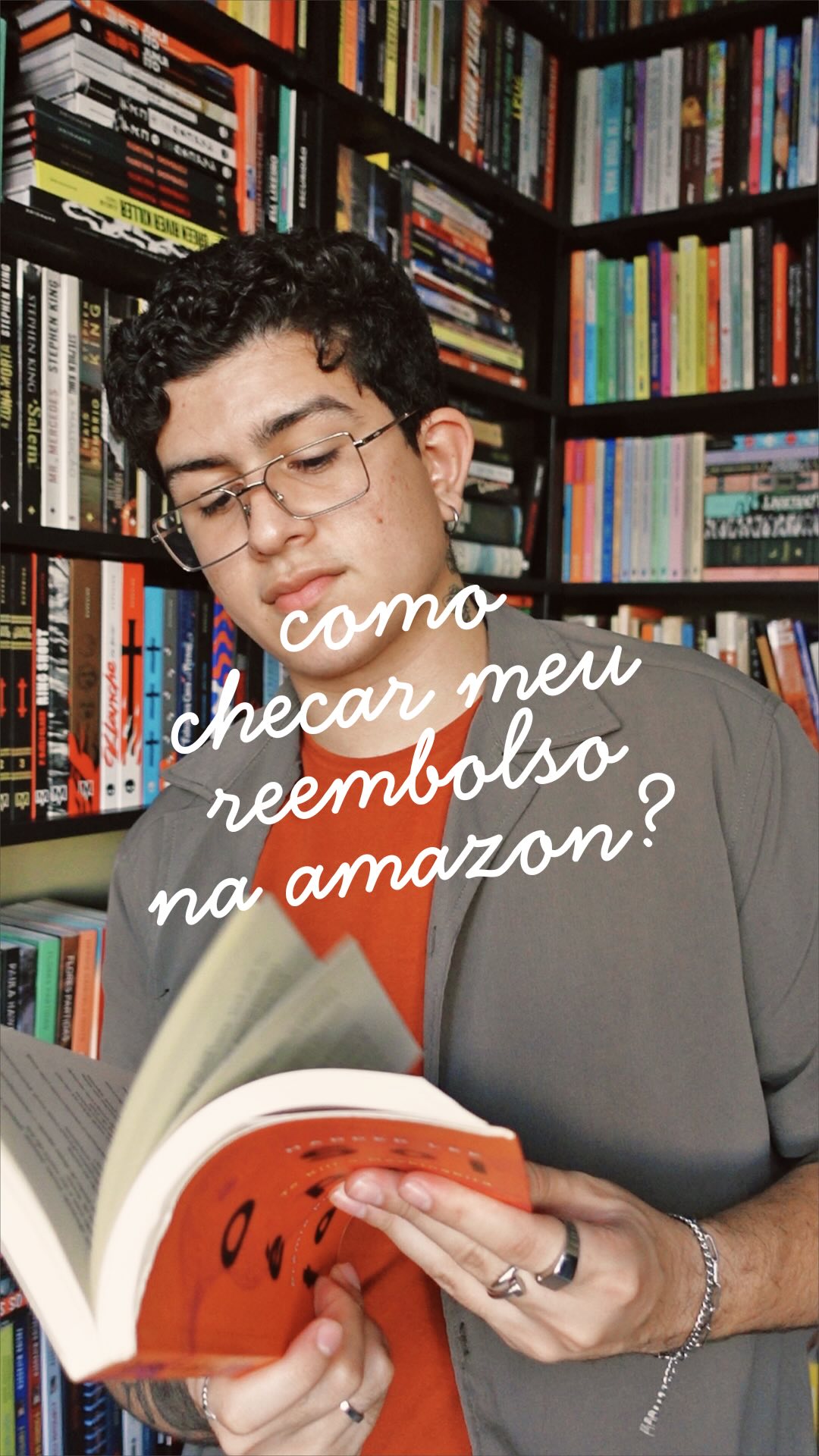 Instagram post by @lucasbarrosd for Amazon Brasil. Caption reads: Vocês estavam sabendo desse caso? Sério, um....