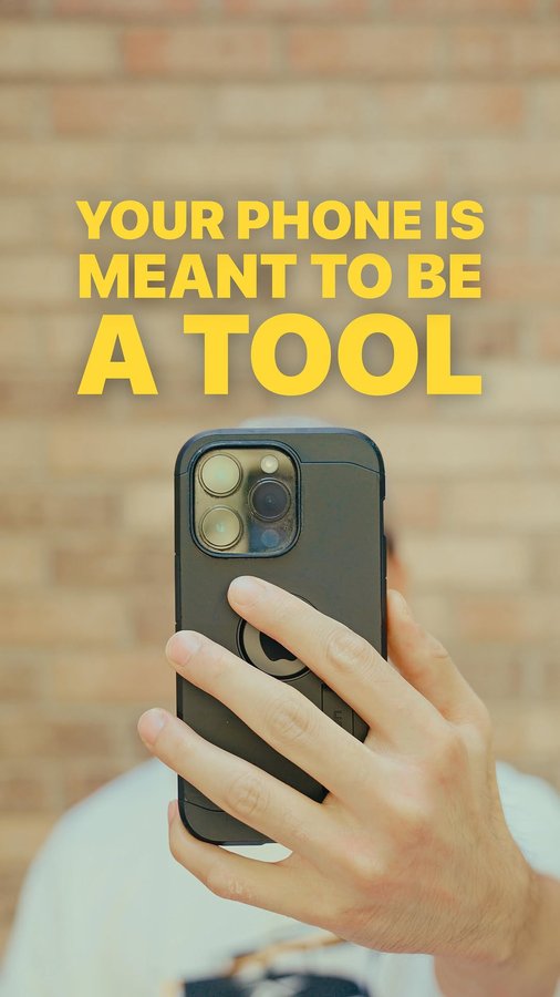 Instagram post by @edmund.tian for Brick. Caption reads: Our smartphones are our greatest tools and our....