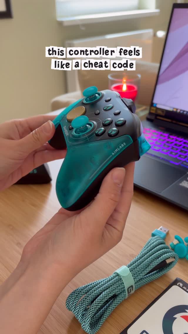Instagram post by @afirides for GameSir. Caption reads: [...] this is my 2nd controller already 😅 🎮....