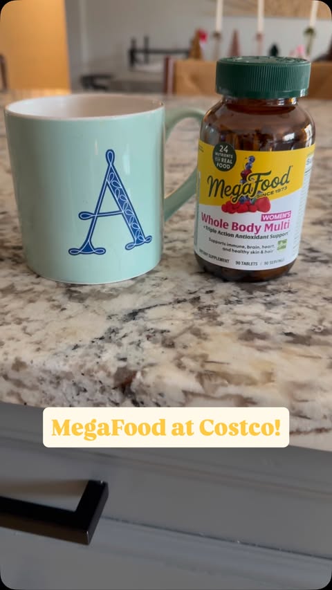 Instagram post by @annecolehowell for MegaFood. Caption reads: #MegaFoodPartner After a big year and the arrival....