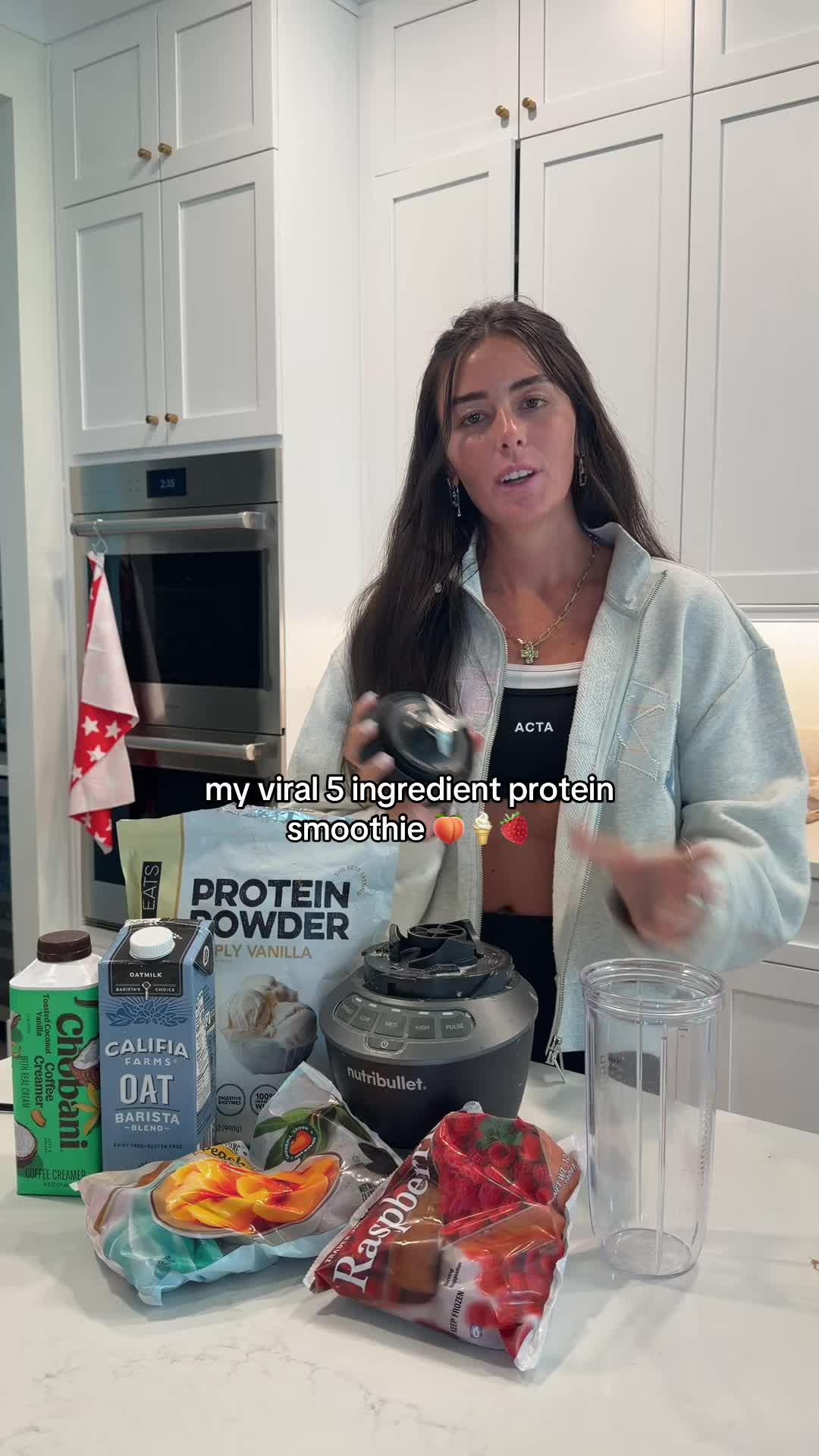 TikTok post by @brooke_lynnmilne for Clean Simple Eats. Caption reads: [...] & over 20g of protein #csepartner @Clean....