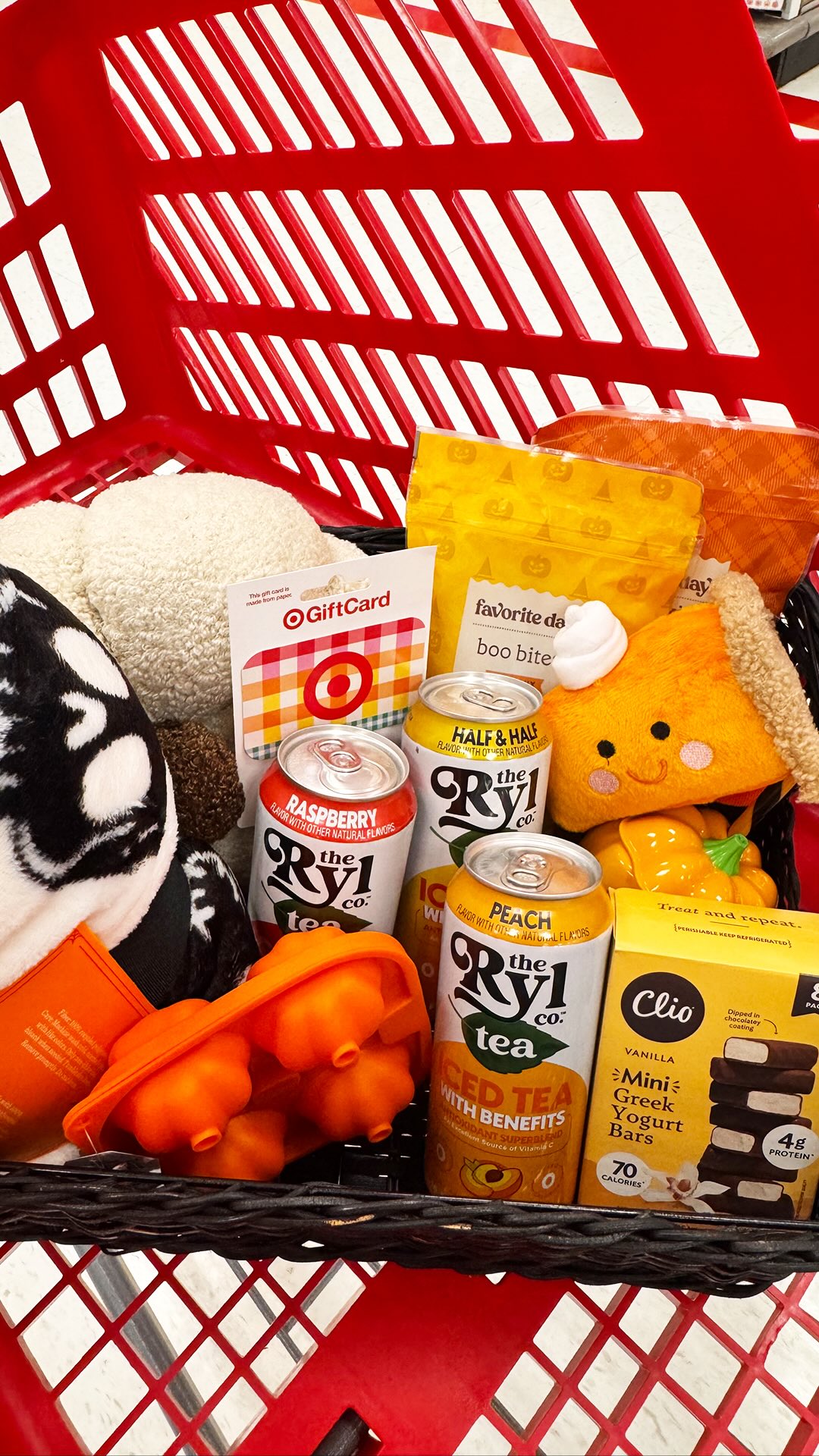 Instagram post by @therylcompany for Clio Snacks. Caption reads: 👻 BOO! We’re giving away the ultimate boo....