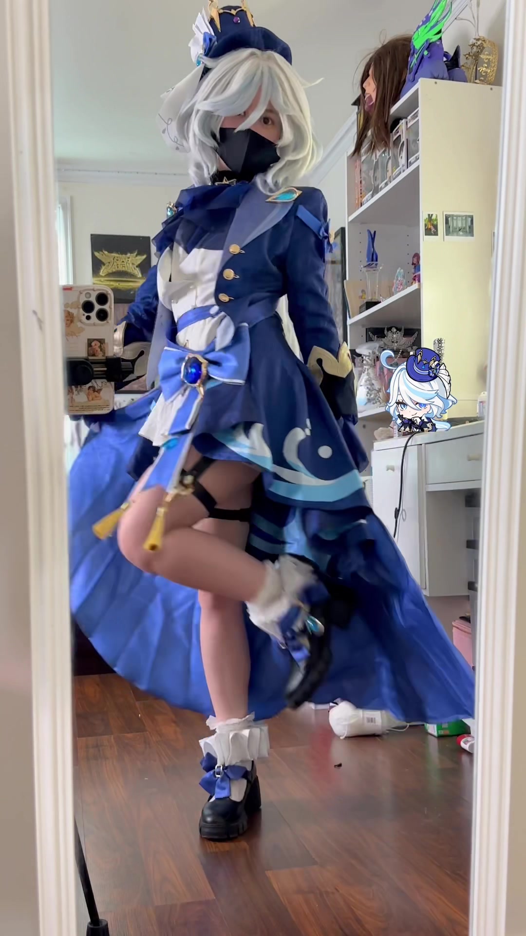 TikTok post by @majorshigo for CosFun. Caption reads: Cosplay provided by @CosFun 🤍 ....