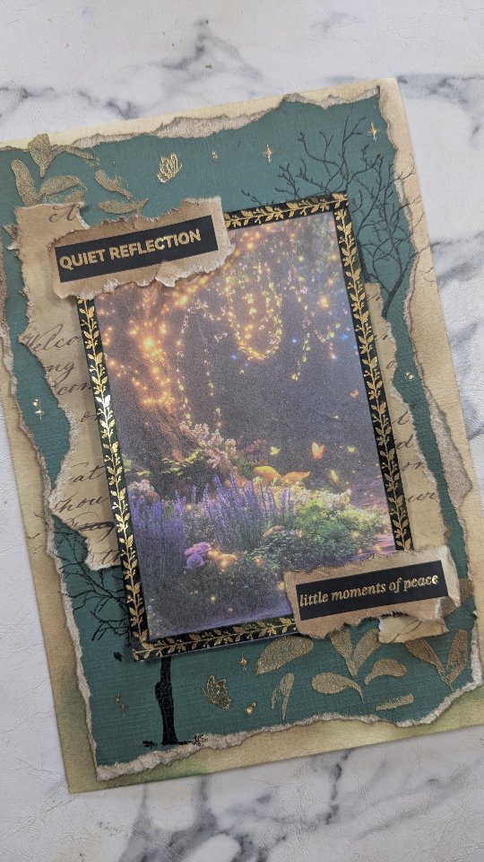 Instagram post by @shelleys.cozy.journal for eStarCase. Caption reads: 'Dark Forest' 🌲✨ Journal with me....