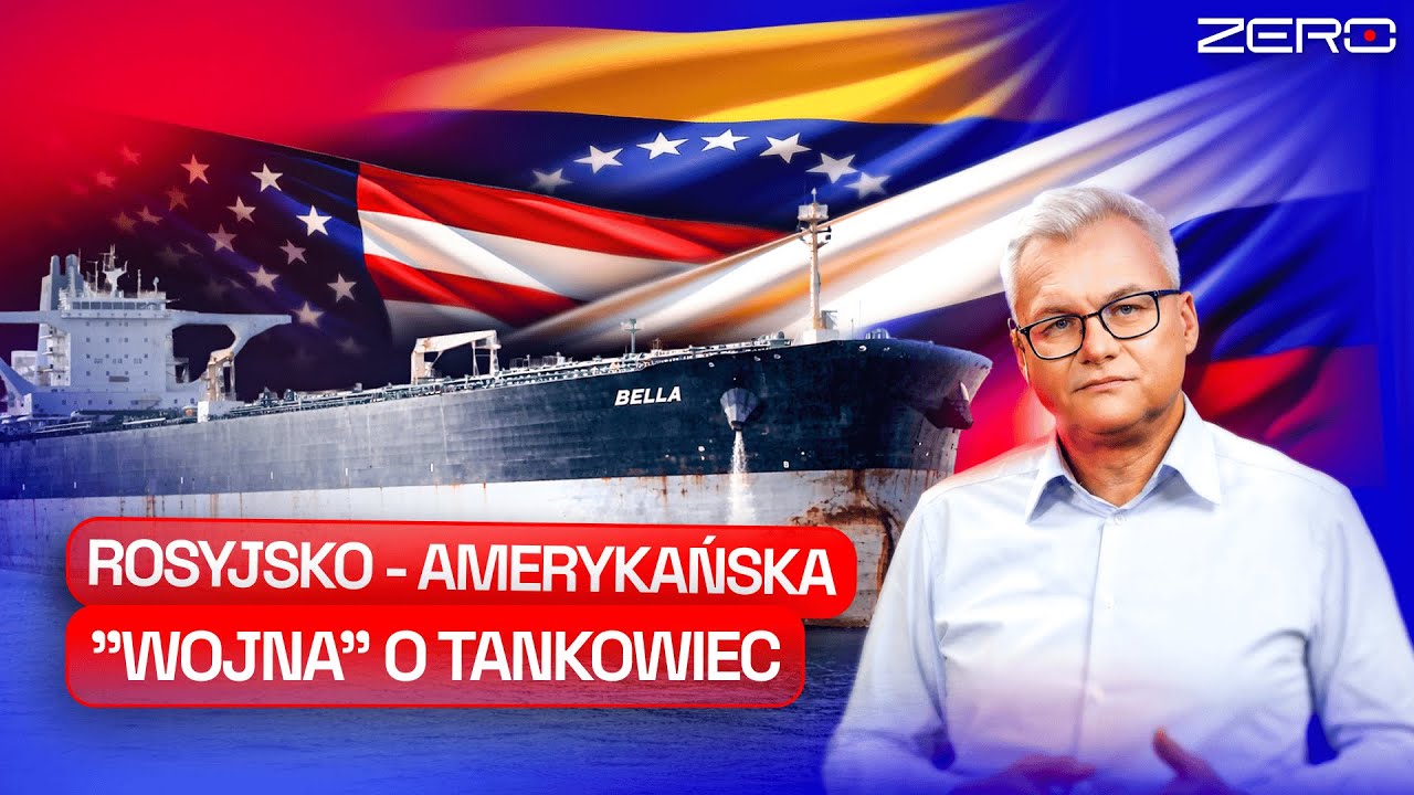 YouTube post by @KanalZeroPL for STS. Caption reads: AMERICANS SEIZE RUSSIAN TANKER.