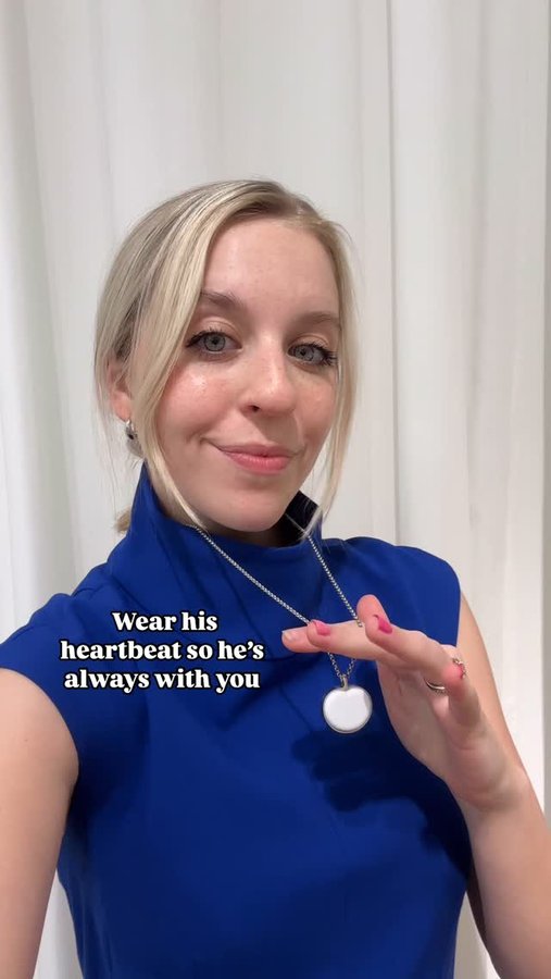 Instagram post by @secretsto.love for Bond Touch. Caption reads: I find myself reaching for this necklace....