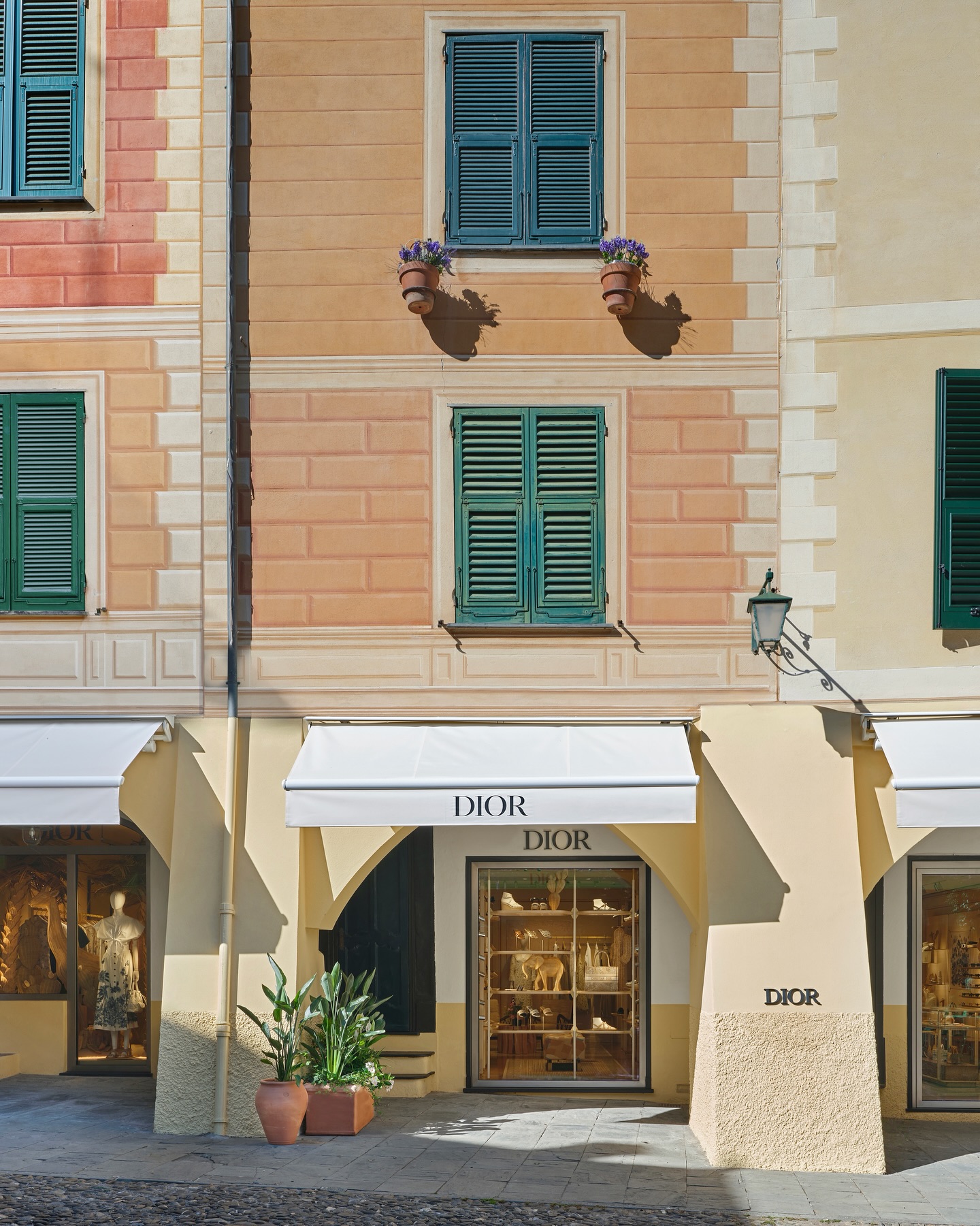 Instagram post by @diormaison for Dior. Caption reads: The #Dioriviera pop-up lands in Portofino and....