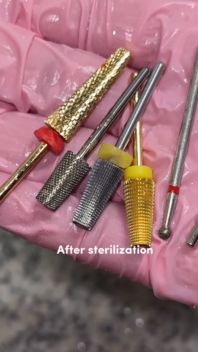 Instagram post by @i.k__nails for MelodySusie. Caption reads: ✨ Clean tools = safe clients! ✨ As a licensed nail....