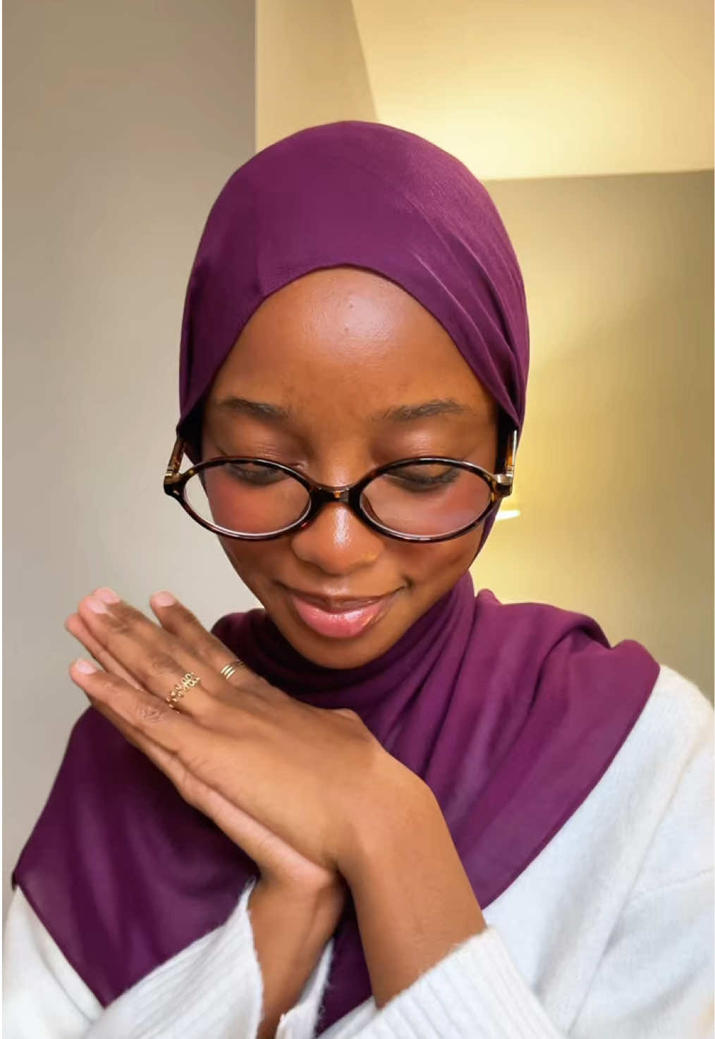 TikTok post by @lovenabeelah for FYTOO. Caption reads: Trying new frames from @fytoo eyeglasses  ~....