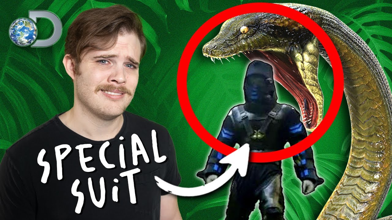 YouTube post by @billiam for Surfshark. Caption reads: When Discovery Lied About a Guy Being "EATEN....