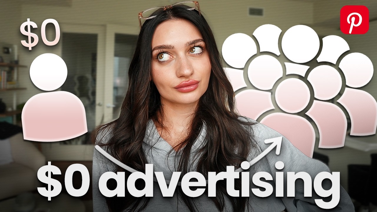 YouTube post by @moneywithmak for Kittl. Caption reads: How I Get Free Traffic with Pinterest....