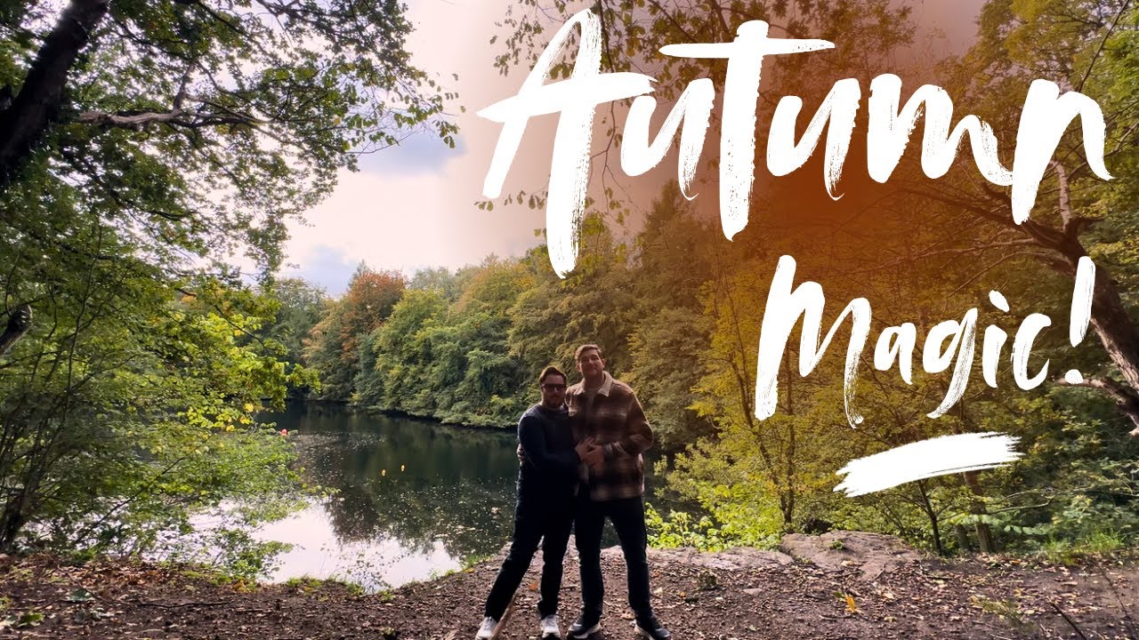 YouTube post by @elliotandmattlifestyle for Shay & Blue. Caption reads: A Magical Woodland Walk 🌿 Finding Comfort in Cosy....