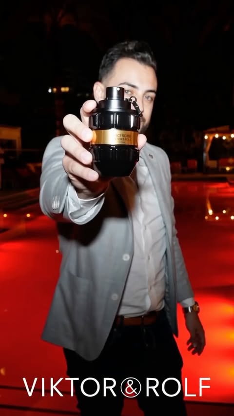 Instagram post by @officialdanielaltaher for Viktor&Rolf Fragrances. Caption reads: Honored to collaborate with....