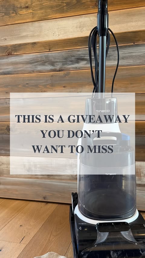 Instagram post by @simplifiedshop.ca for Tineco. Caption reads: I’m giving away a new @tinecoglobal Tineco Carpet....