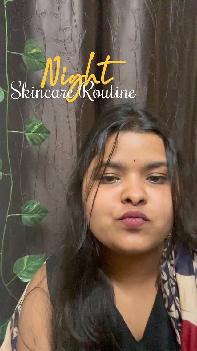 Instagram post by @sneh.hahaha for Bentica Skincare. Caption reads: ✨ Night-time is me-time ✨ Unwinding with my night....