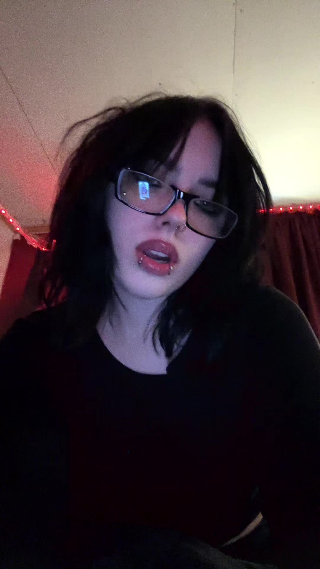 TikTok post by @abbyscomet for TIJN Eyewear. Caption reads: FIRE GLASSES THANK YOU @TIJN EYEWEAR ~|....