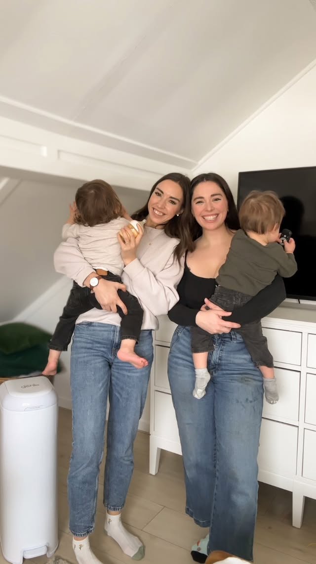 Instagram post by @allieandsam for Diaper Genie. Caption reads: We have 17-month-old twins, and let’s just say....