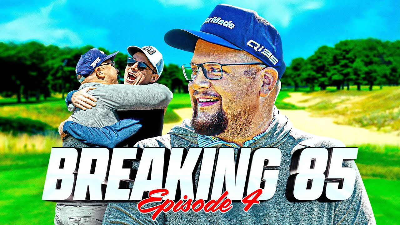 YouTube post by @ForePlayGolf for Golf Galaxy. Caption reads: Can Trent Break 85 At His Home Course.