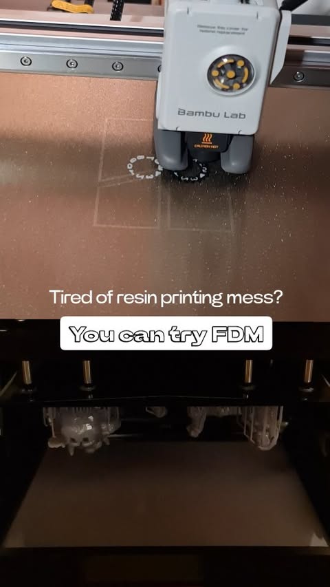 Instagram post by @lou_miniatures for Bambu Lab. Caption reads: If you’re a hobbyist thinking about getting into....