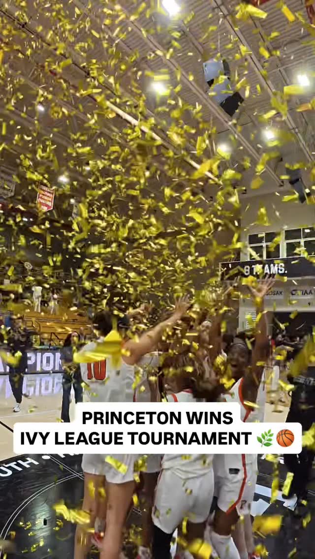 Instagram post by @ivyleague for TIAA. Caption reads: [...] @princetonwbb! 🌿🏀 #IvyMadness | @tiaa.