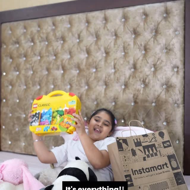 Instagram post by @shemeansbeauty for LEGO. Caption reads: Guess what saved the day? Barbie. Hot Wheels.....