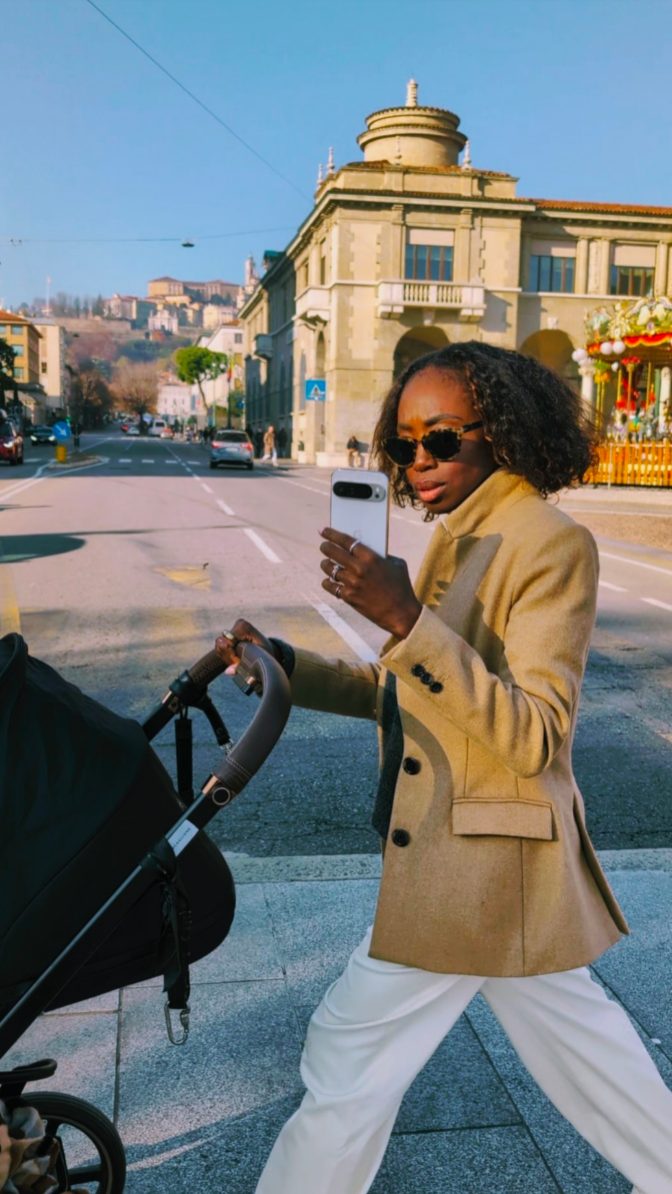 Instagram post by @nneya for Google Pixel. Caption reads: #Sponsored A mom, a creator, an entrepreneur, I....