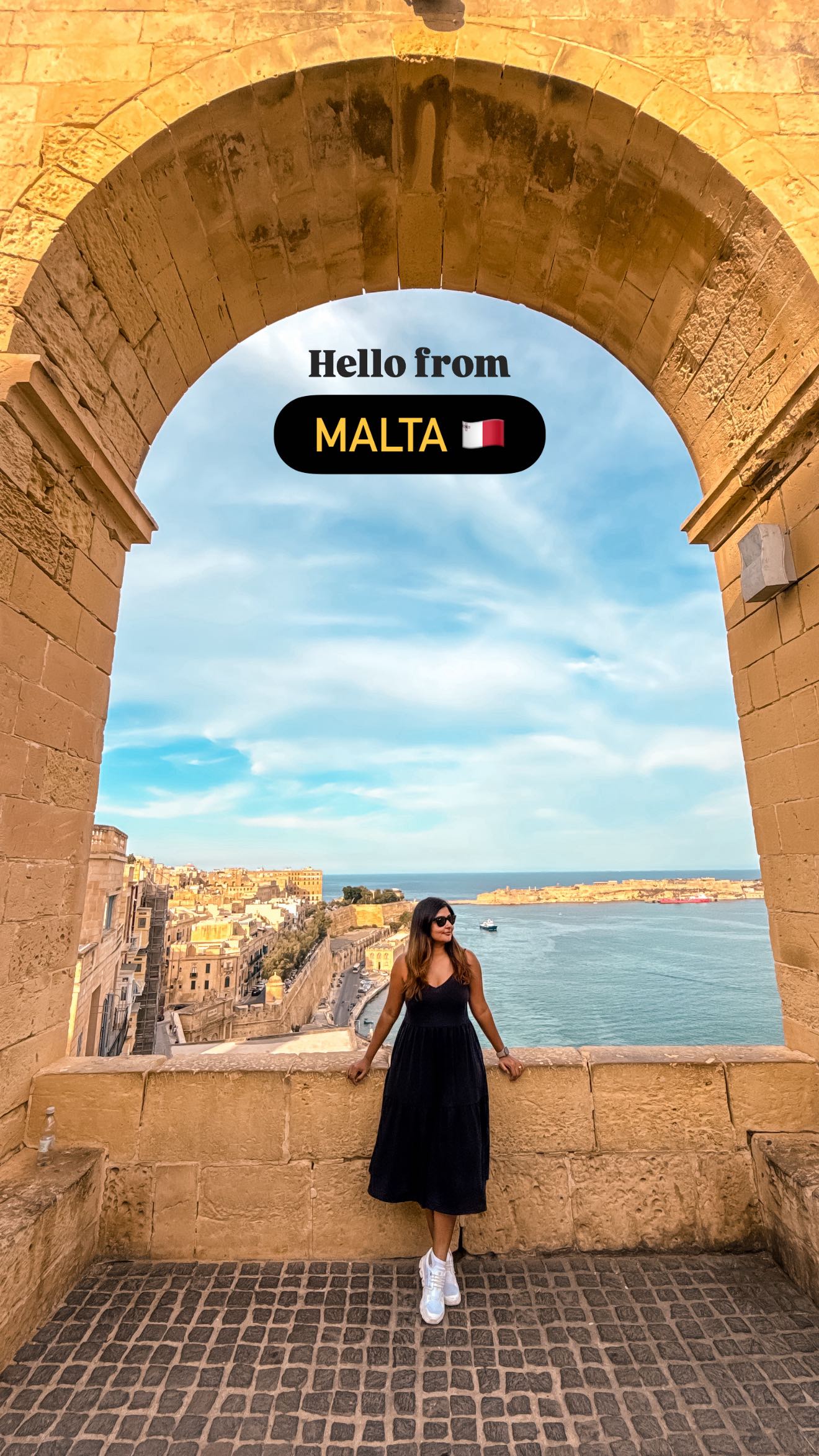 Instagram post by @kritika_goel for GT Holidays. Caption reads: Postcards from Malta 🇲🇹🫶🏻

Spent a week....