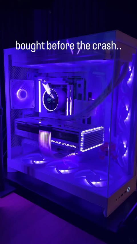 Instagram post by @sadtattz for NZXT. Caption reads: [...] 24GB OC Samsung SSD 990 PRO 2TB NZXT H9 Flow....