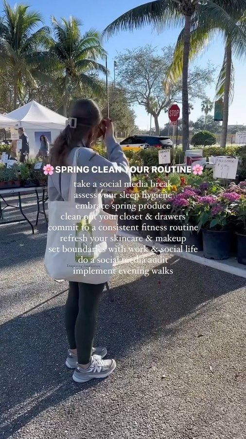 Instagram post by @goodness_with_g for The Chalkboard Mag. Caption reads: Spring cleaning for the soul🧹

Bc now is the....