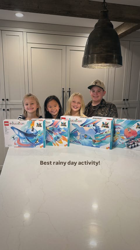 Instagram post by @skye_schutte for Staples. Caption reads: [...] a brand new LEGO set waiting for them!....