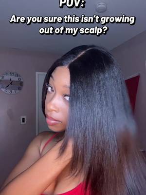 TikTok post by @stylesbyscar_ for Nadula. Caption reads: It’s giving silk press😍😍@NadulaHair....