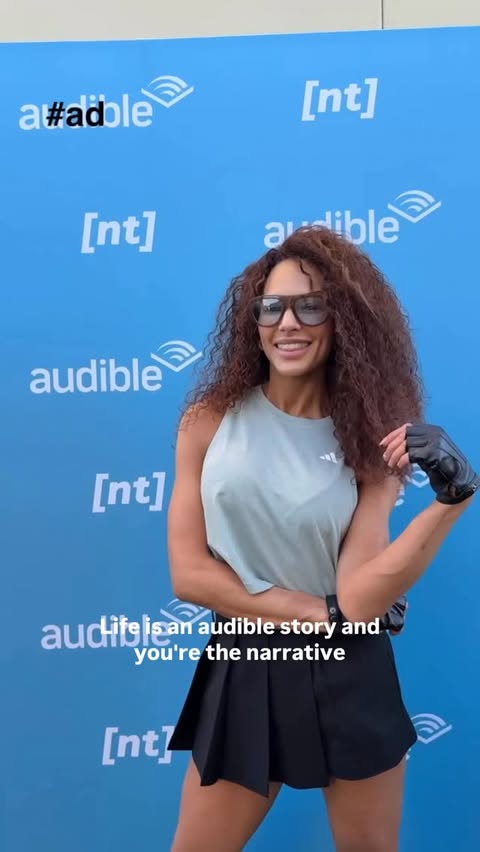 Instagram post by @amanzasmith for Audible. Caption reads: [...] your inner main character - life is an....