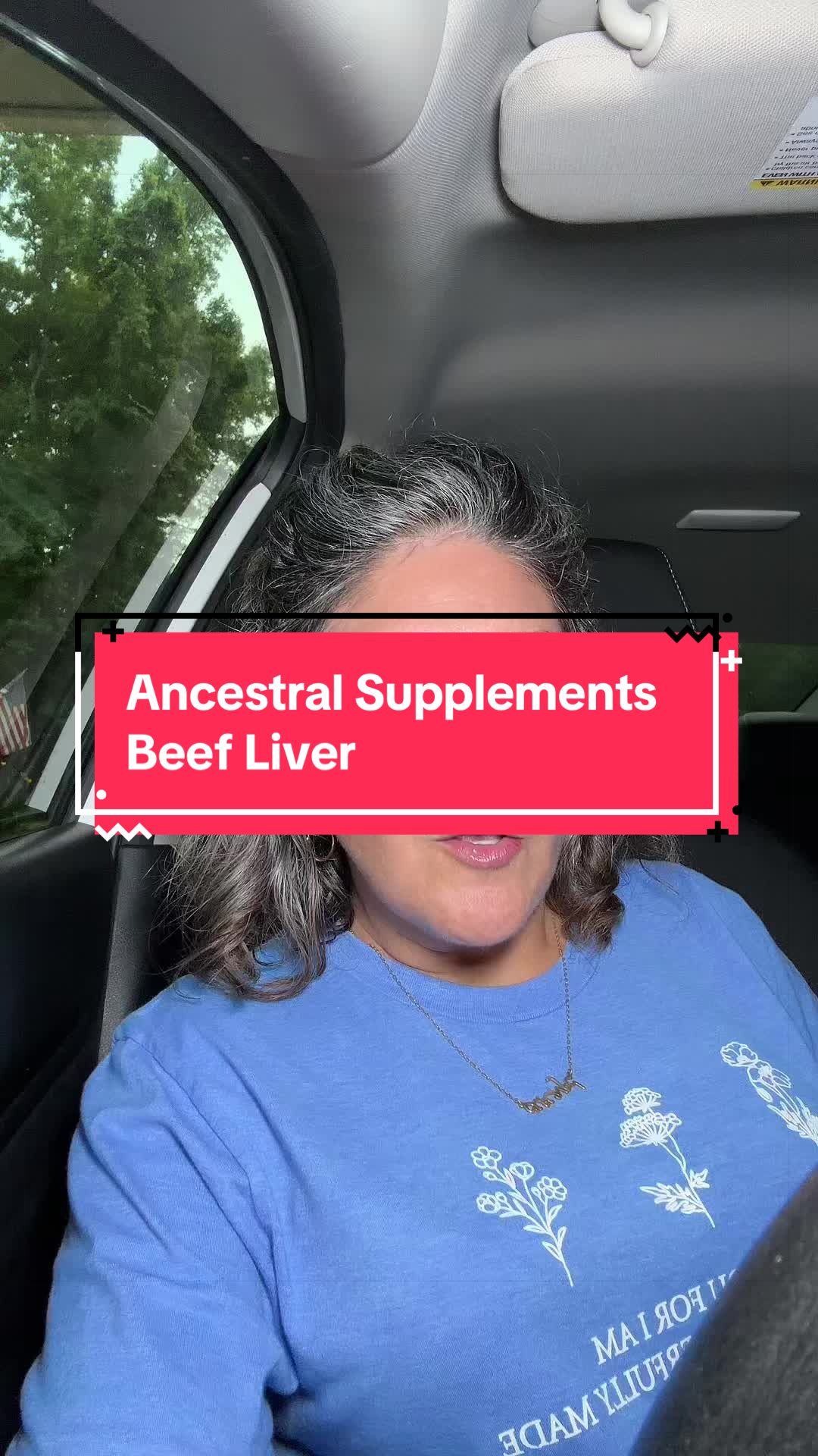 TikTok post by @laceybarfoot1 for Ancestral Supplements. Caption reads: Key benefits 1. Extremely high in vitamin A Beef....