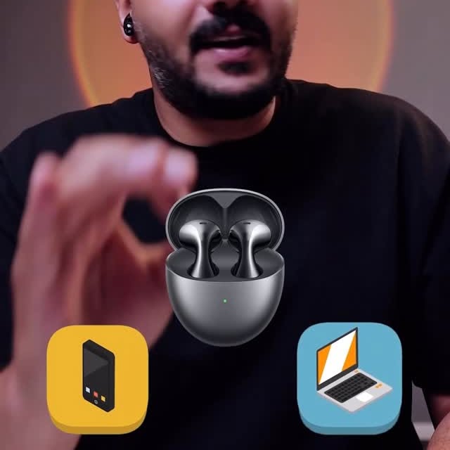 Instagram post by @mr.taher.reviews for Huawei Mobile France. Caption reads: ⁨	صوت ممتاز، تصميم مميز، وتقنيات ذكية —6 HUAWEI....
