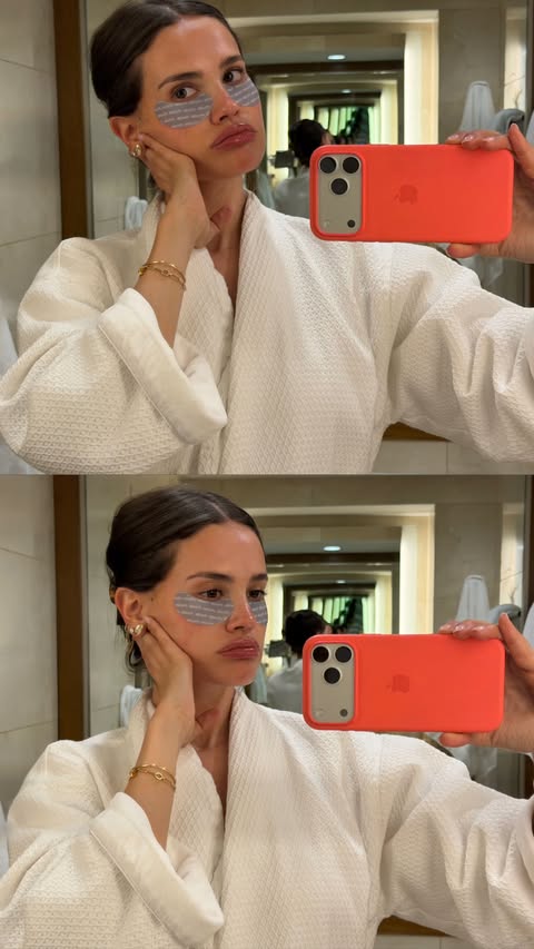 Instagram post by @juliamervis for Clinique. Caption reads: morning routine with @Clinique’s Moisture Surge....