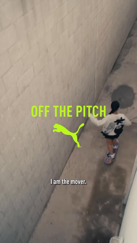 Instagram post by @skatethisss for PUMA. Caption reads: The game teaches you to keep moving, and PUMA....