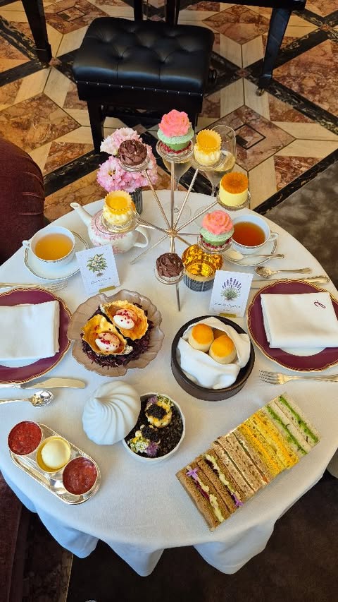Instagram post by @simplyrasha for Rosewood Hotels & Resorts. Caption reads: One of the most beautiful and unique afternoon....
