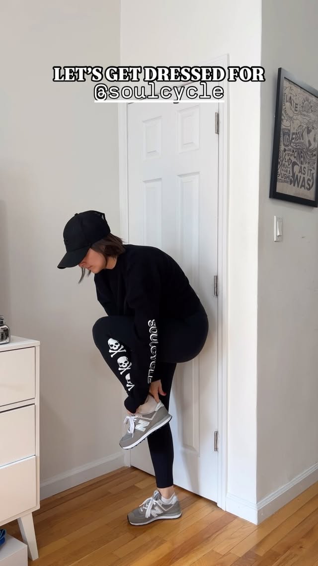 Instagram post by @dana.mannarino for SoulCycle. Caption reads: GRWM FOR @soulcycle 🚲 Speaking of Soul…their....