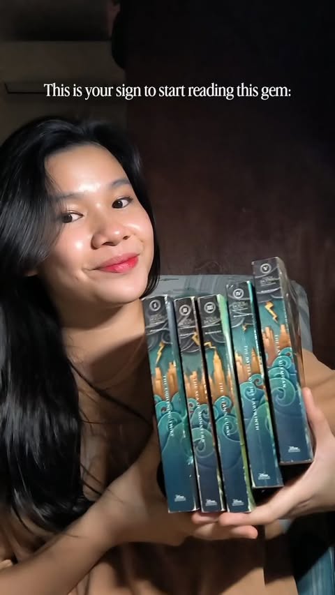 Instagram post by @scribblesandbooks for Disney plus. Caption reads: (collab) This is your sign to read the Percy....