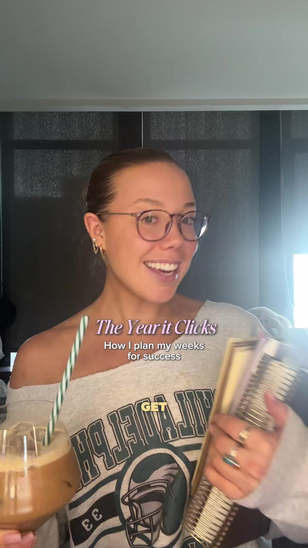 TikTok post by @meghss.h for The Dailee. Caption reads: [...] intentional living and planning. @The Dailee.