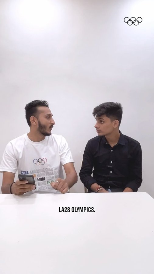 Instagram post by @siddhanth_vardhan for Olympics. Caption reads: [...] everyone is waiting for!....